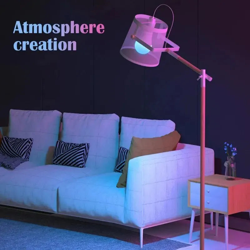 16-Color RGB LED Bulb - Dimmable Smart Lamp with Remote Control