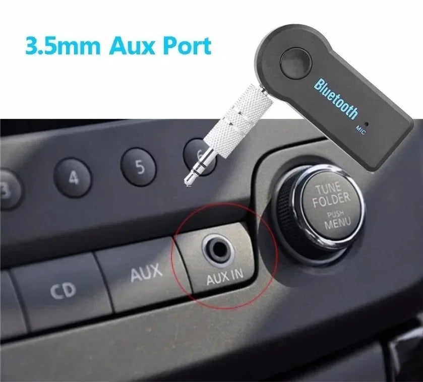 Wireless Car Bluetooth Receiver Adapter P2 Music Call Sound 3.5mm Audio Bluetooth Pour Voiture MP3 FM Music Transmitter