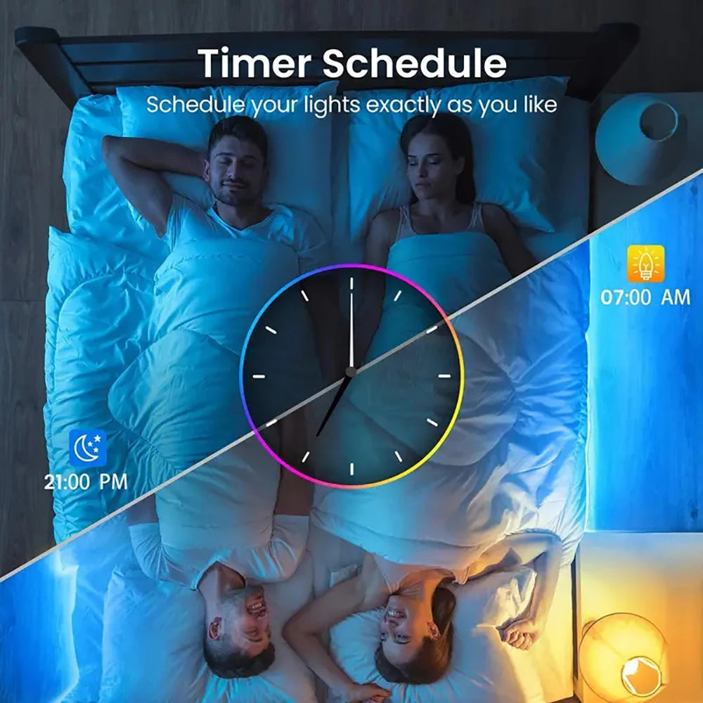 RGB LED Strip Lights – APP & 44-Key Music Sync Remote Control