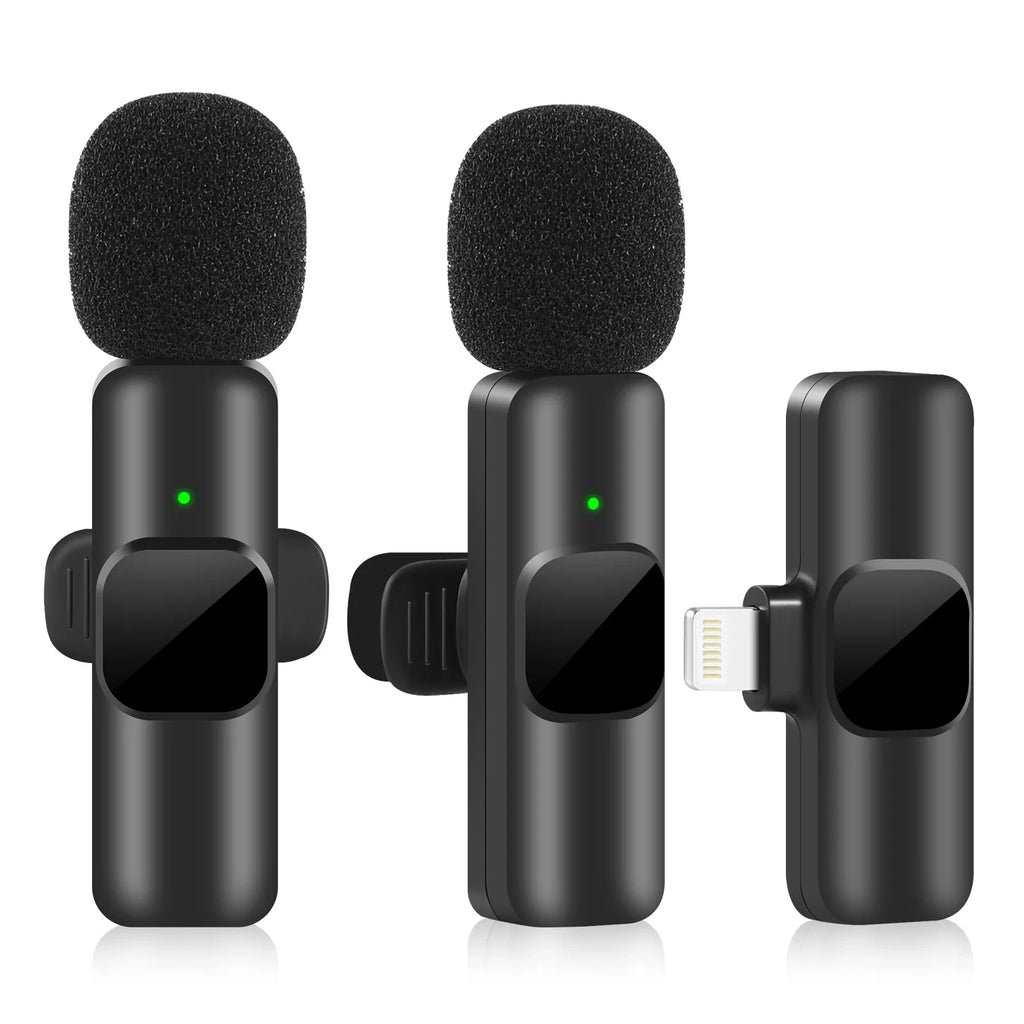 Wireless Lavalier Microphone for iPhone & Android