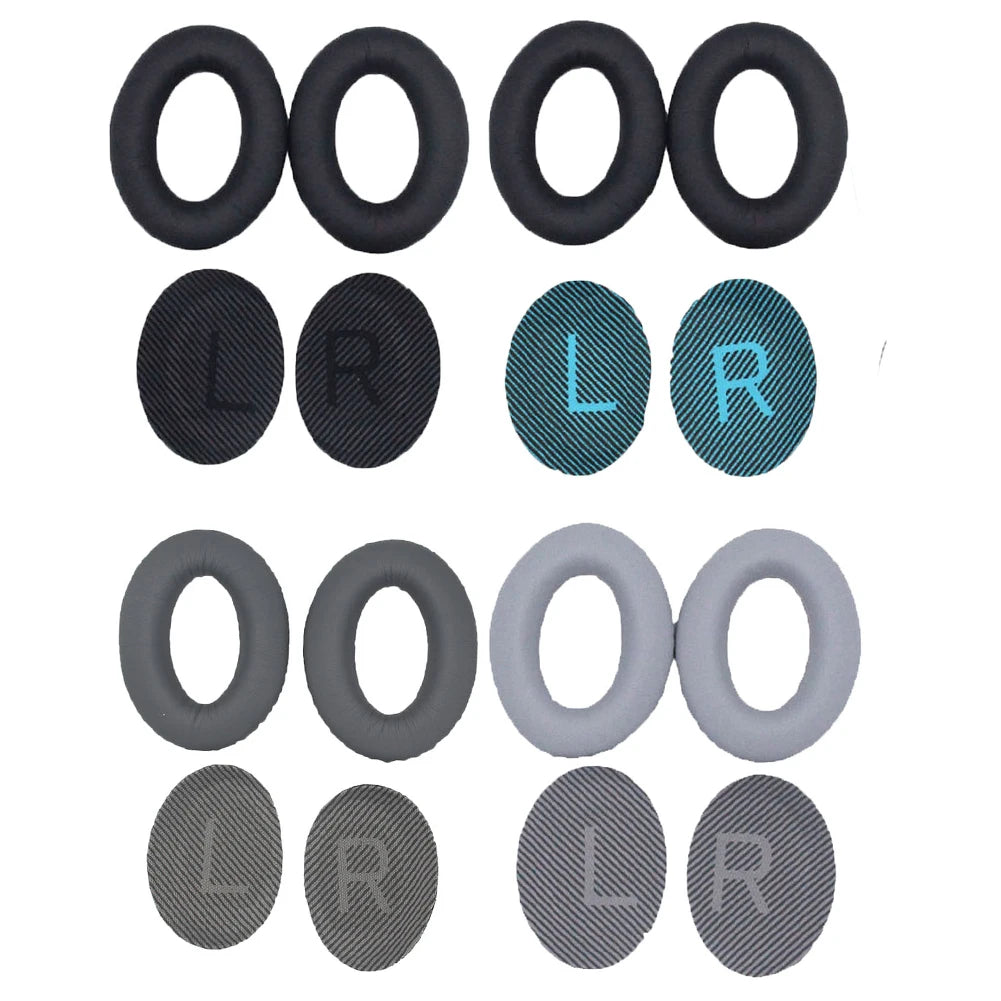 Replacement Ear Pads Soft Protein Leather Headphones Ear Cushions Memory Foam for Bose QuietComfort QC25 QC15 QC35
