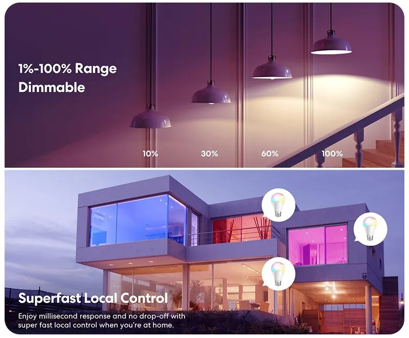 16-Color RGB LED Bulb - Dimmable Smart Lamp with Remote Control