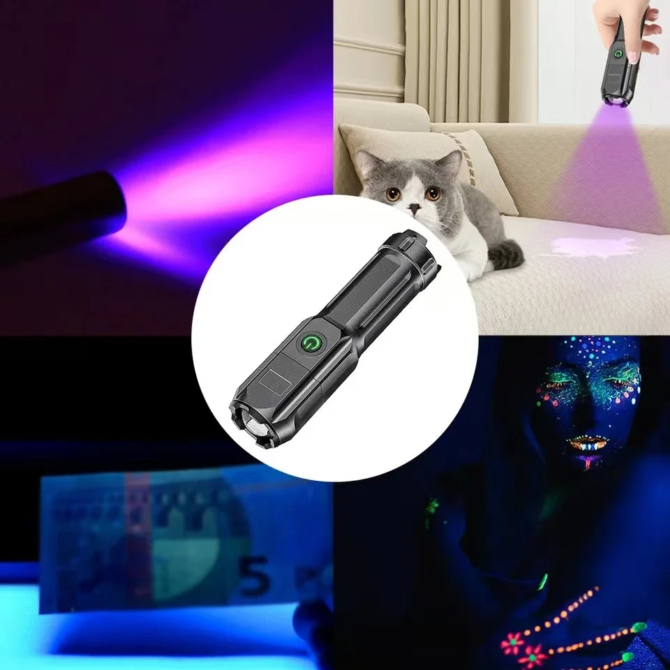 Mini Purple Flashlight