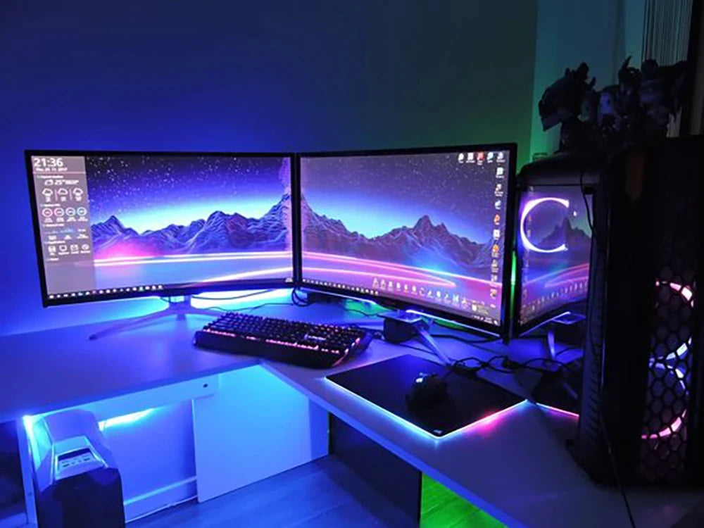 Smart LED Strip Lights – Bluetooth 5050 RGB with App & Remote Control