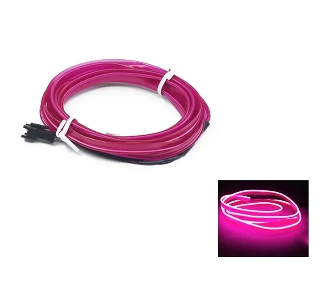 LED Neon Strip – Flexible Car Interior Ambient Lighting (1M/3M/5M)