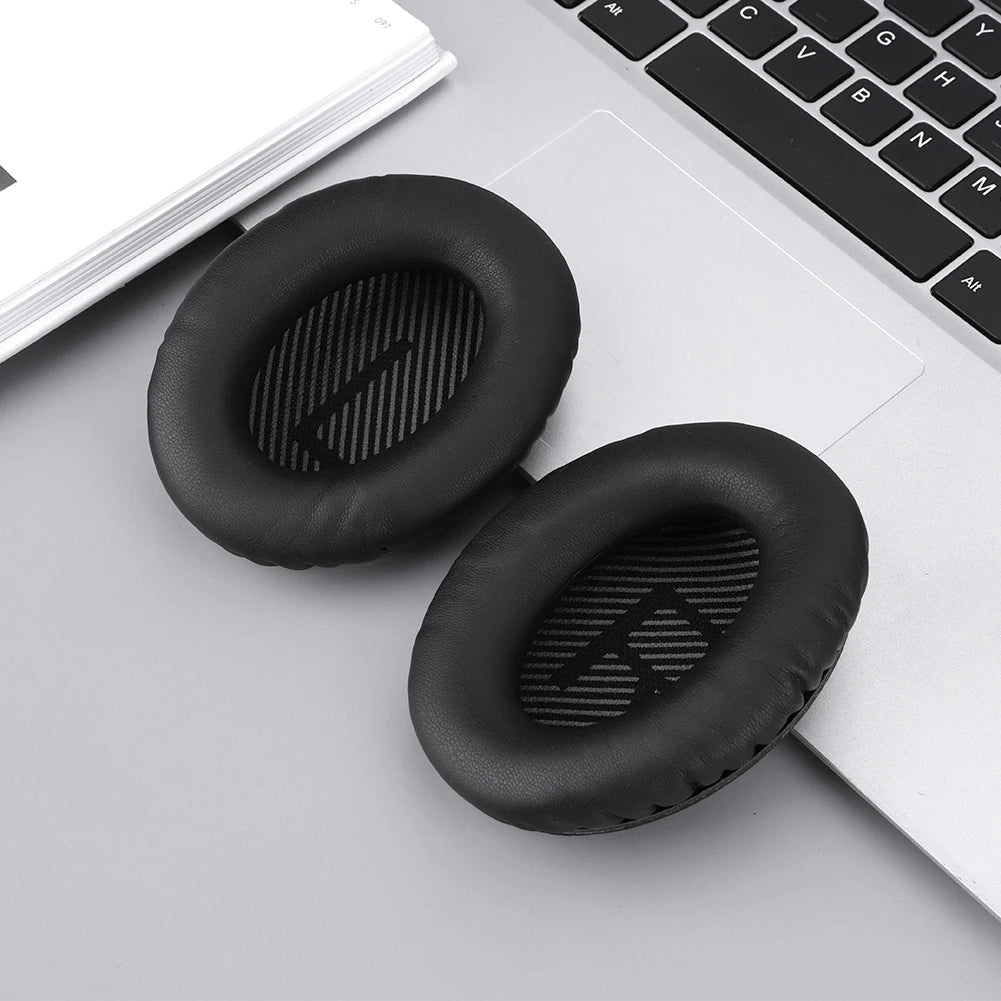 Replacement Ear Pads Soft Protein Leather Headphones Ear Cushions Memory Foam for Bose QuietComfort QC25 QC15 QC35
