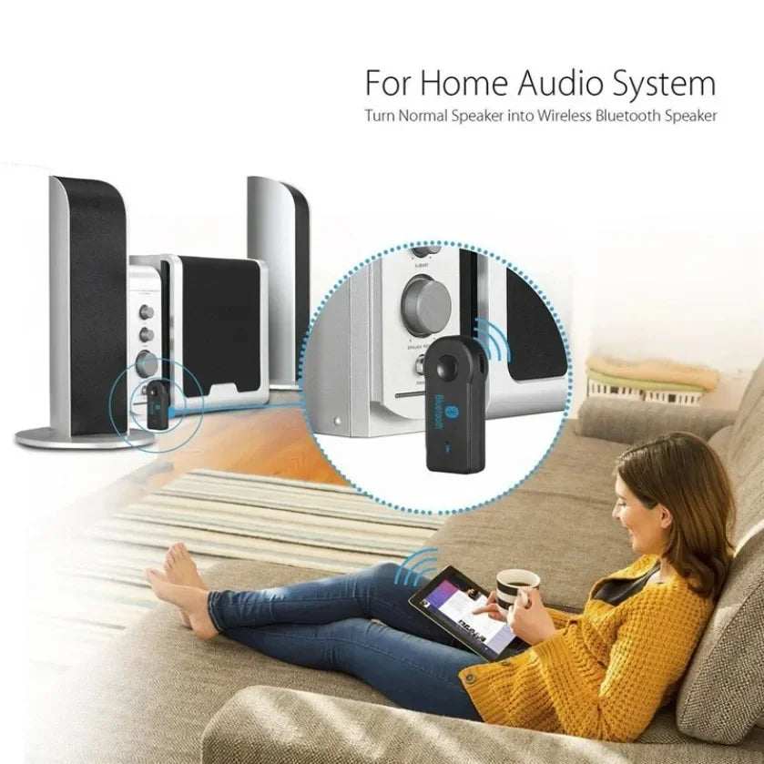 Wireless Car Bluetooth Receiver Adapter P2 Music Call Sound 3.5mm Audio Bluetooth Pour Voiture MP3 FM Music Transmitter