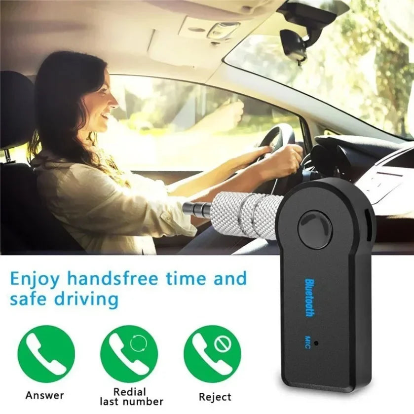Wireless Car Bluetooth Receiver Adapter P2 Music Call Sound 3.5mm Audio Bluetooth Pour Voiture MP3 FM Music Transmitter