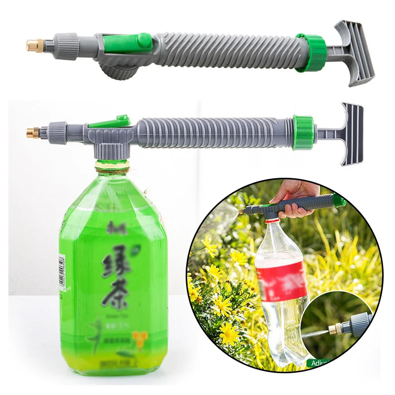 Adjustable Bottle Spray Nozzle - Garden Watering & Cleaning Sprayer
