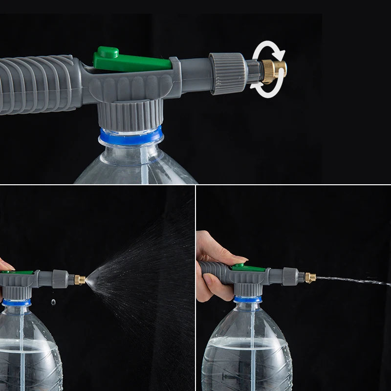 Adjustable Bottle Spray Nozzle - Garden Watering & Cleaning Sprayer