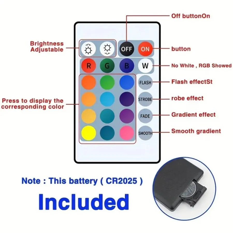 Smart LED Strip Lights – Bluetooth 5050 RGB with App & Remote Control