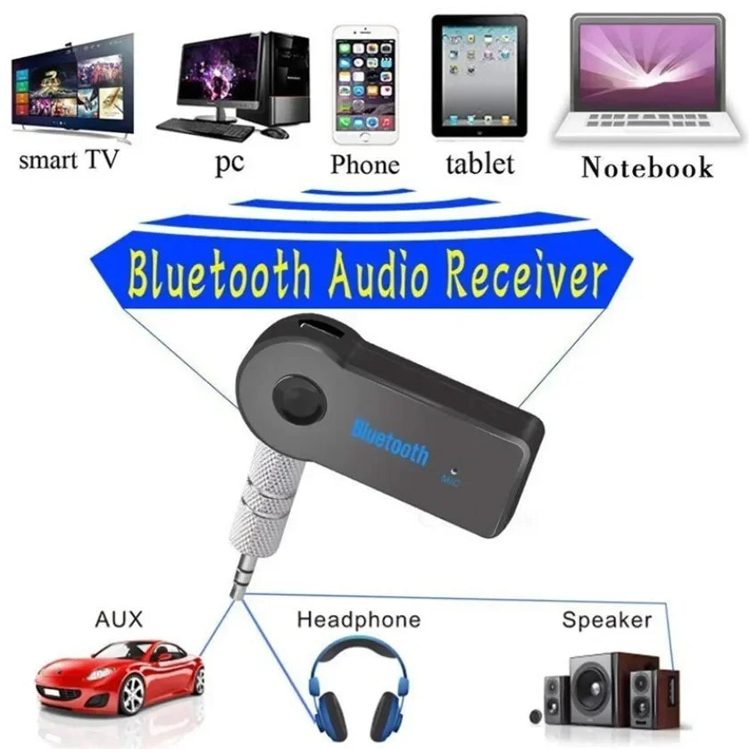Wireless Car Bluetooth Receiver Adapter P2 Music Call Sound 3.5mm Audio Bluetooth Pour Voiture MP3 FM Music Transmitter