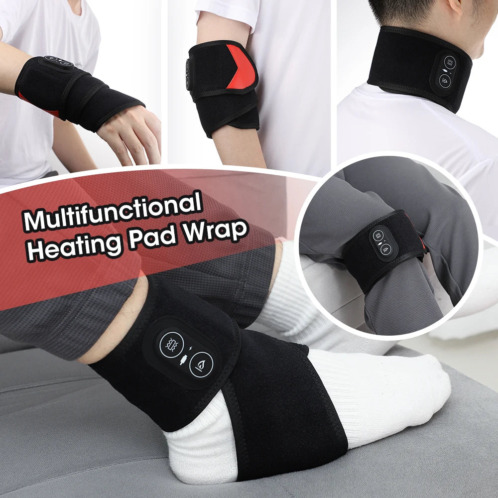 Wireless Vibration Heating Wrap Versatile Body Heating Pad for Knee Elbow Wrist Ankle