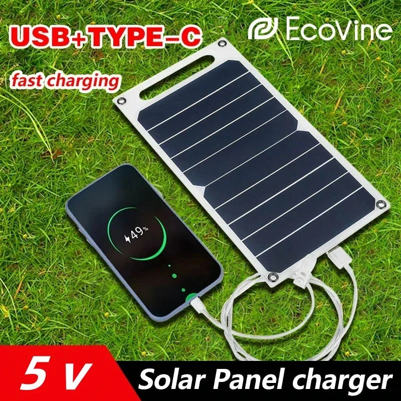 Portable Flexible Solar Panel 5V USB-C